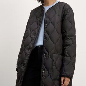 Everlane The Long Quilted Liner XS / Black